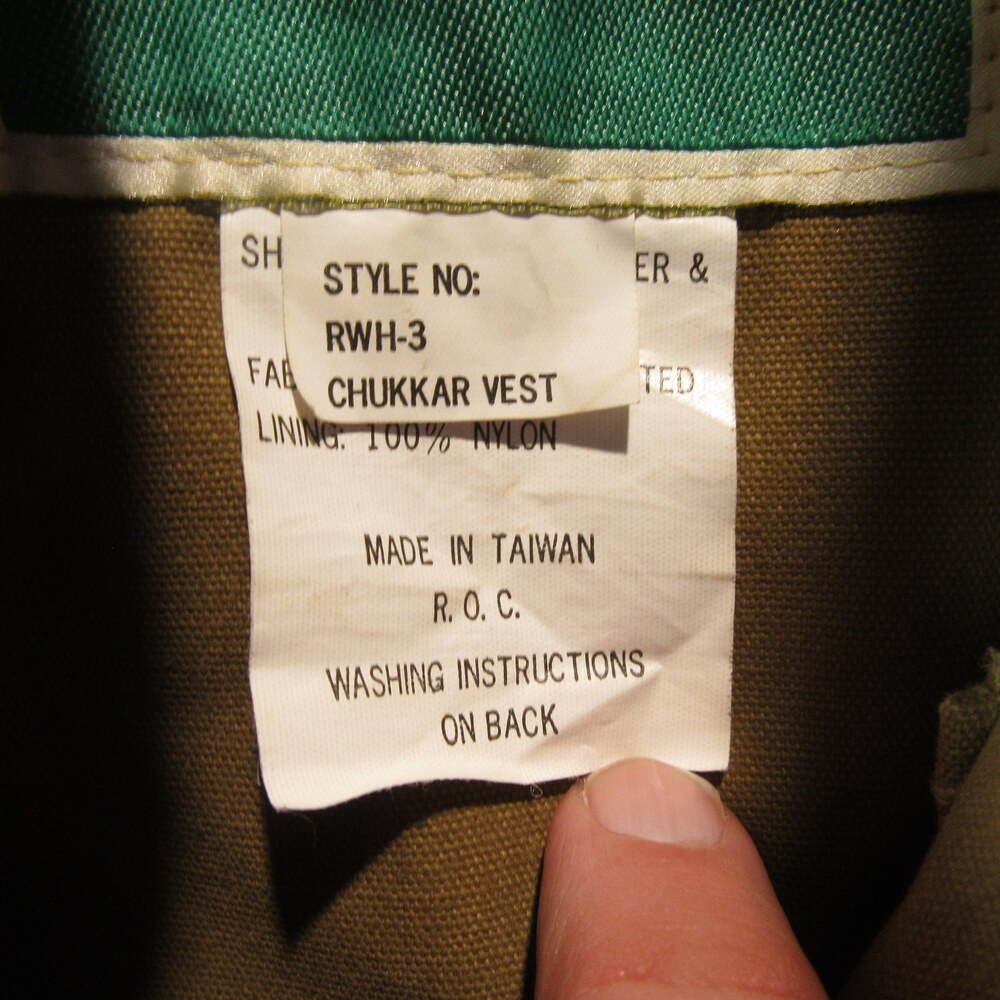 Gander Mountain Mens Vest M Brown Chukar Bird Hunting Canvas Outdoor Vintage - Picture 5 of 10